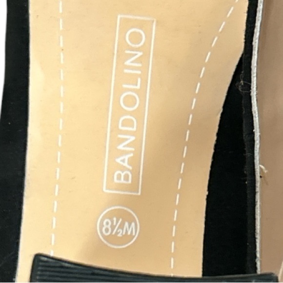 Bandolino Woman's Suede Black Block Heel pumps, New Never Worn, Size 8.5 - Picture 7 of 7